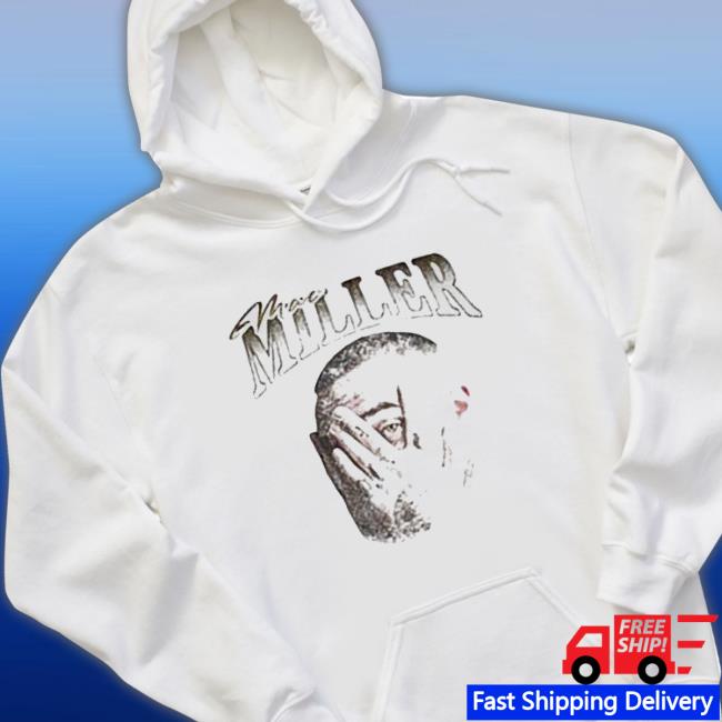 Vintage Portrait Mac Miller Face Hoodie