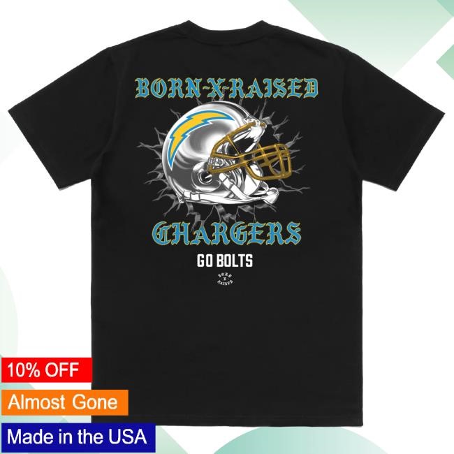 Born X Raised + Los Angeles Chargers Helmet Shirt