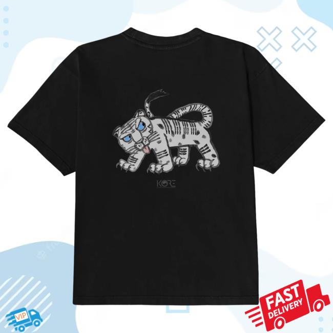 Official Kore Limited Merch Store KoreLimited White Tiger Popover Shirt (Black) Kore Limited Apparel Clothing Shop