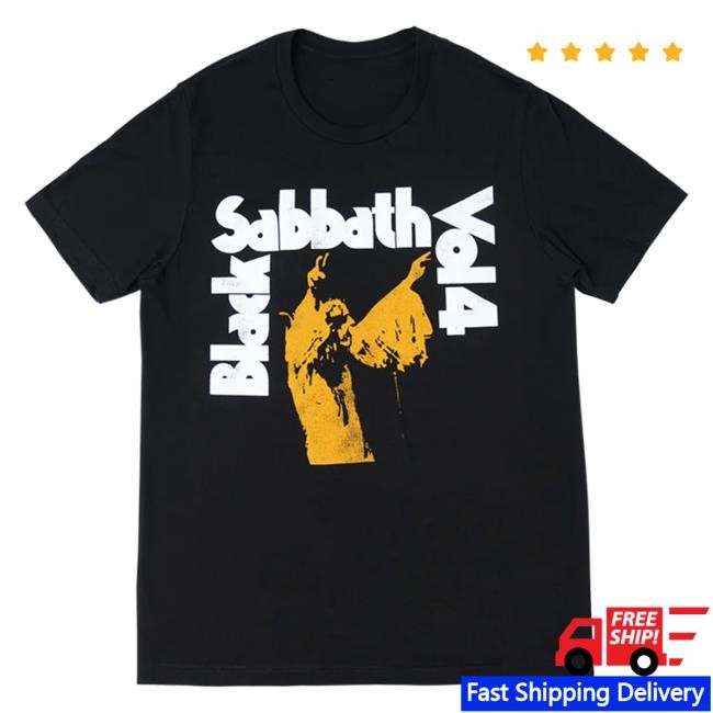 Black Sabbath Official Apparel Shop Store Vol. 4 Album Cover New Shirt - Black Sabbath