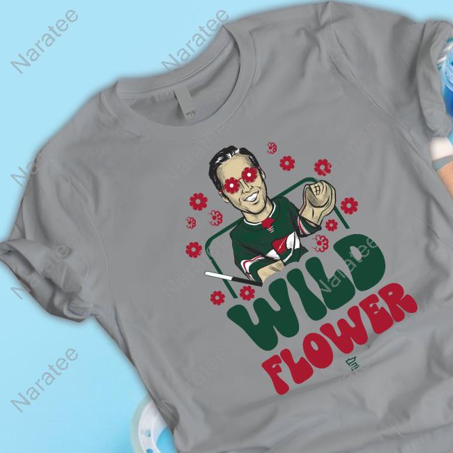 Official Minnesota Wild Sotastick Fleury Wild Flower Tee Shirt