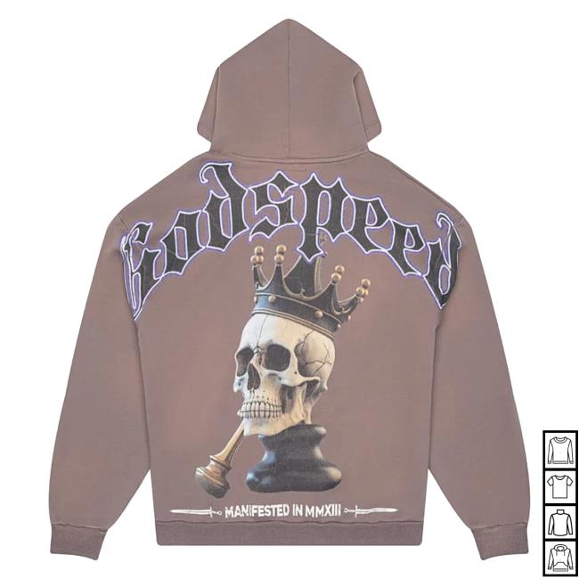 Official Godspeed Nyc Clothing Merch King 4Ever Sweatshirts (Grey)