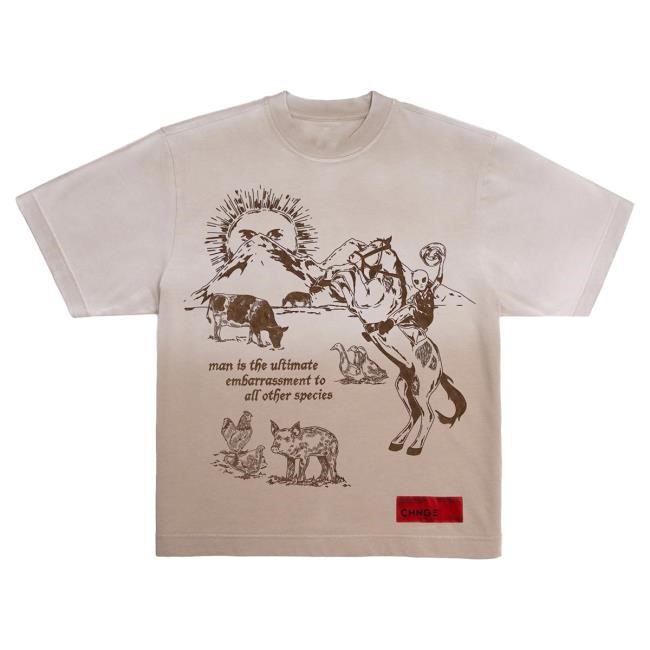 Official Chnge Clothing Store Chnge Washed Alien Cowboy S/S Shirts (Spice)
