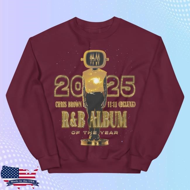 Chris Brown Best R&B Album Statue (11:11 Deluxe) Unisex Sweatshirts Forest Green