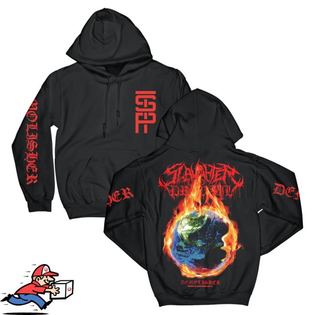 Official Sumerian Records Rising Merch Slaughter To Prevail Demolisher Burn The World Pull Over Hoodie RisingMerch