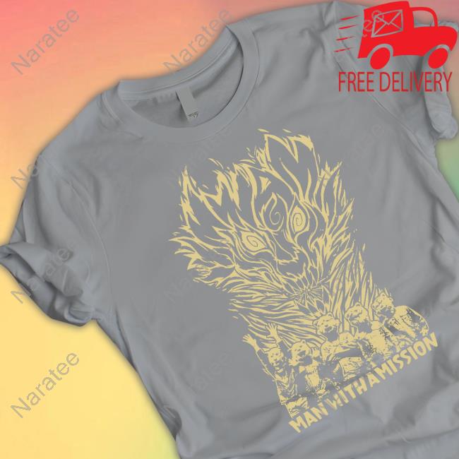 Official Ran Touring Merch Man With A Mission Fire T-Shirt