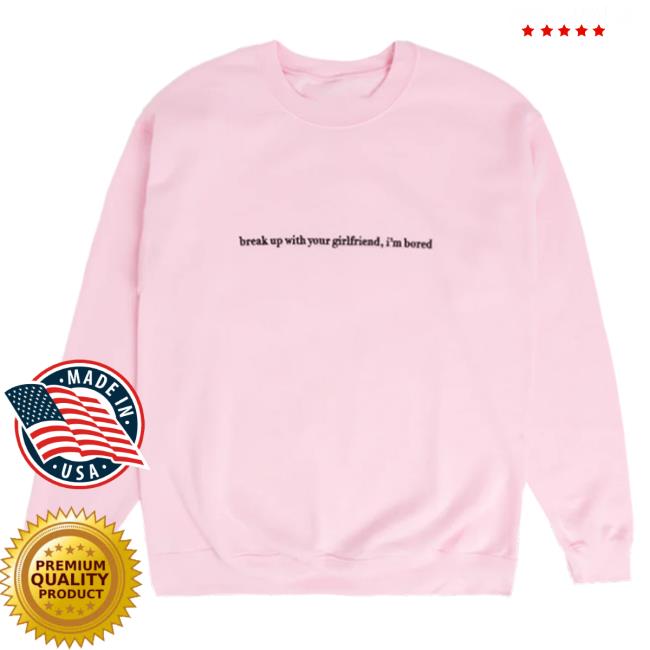 Official Ariana Grande Merch Store Ariana Grande break up with your girlfriend Crewneck Sweatshirt Ariana Grande Apparel Clothing Shop ArianaGrande