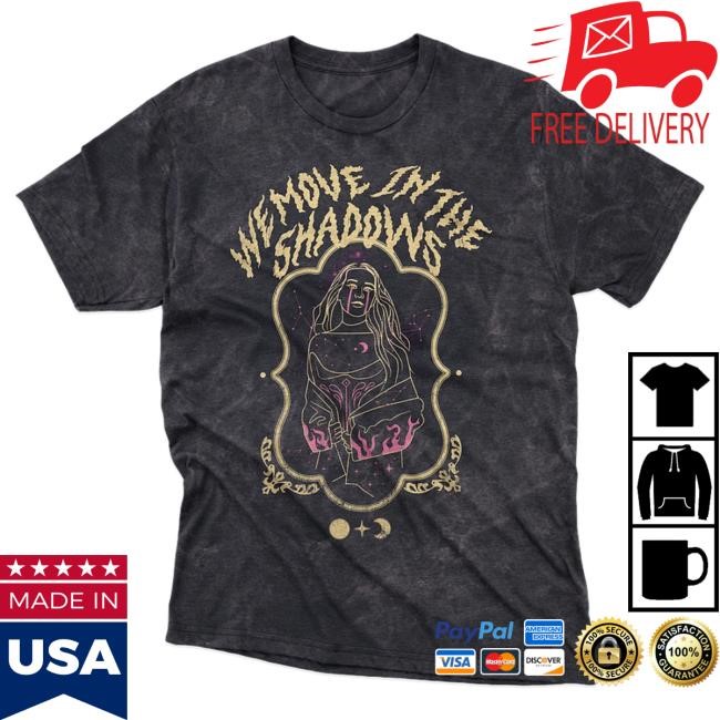 Official Charlotte Dobre Merch Store Shop Vintage We Move In The Shadows Graphic T-Shirt