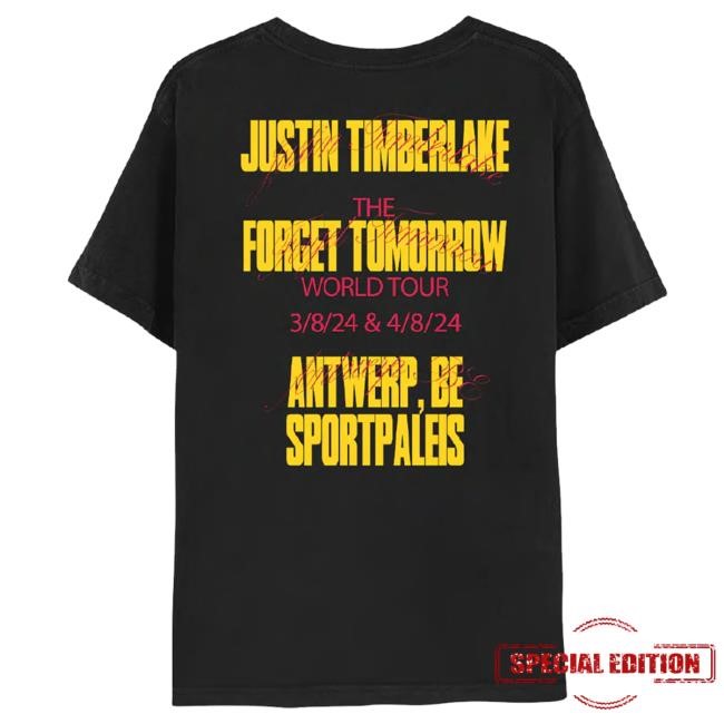 Official Justin Timberlake Merch Store Justin Timberlake Antwerp Tour Event Top Shirt