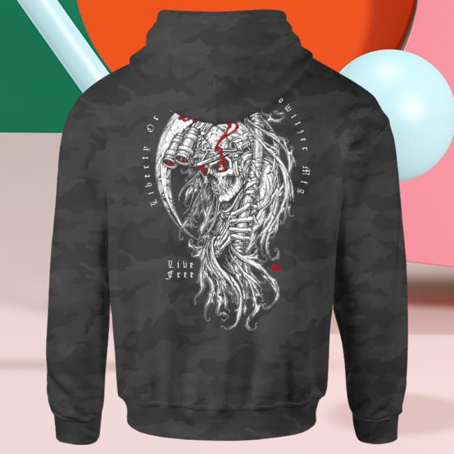 Official Howitzer Clothing Liberty Reaper Pullover Hoodie Black Camo