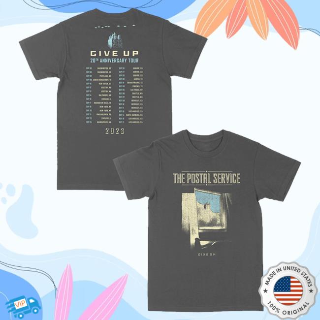 Official The Postal Service Merch Give Up Reimagined Album Cover Tee Thepostalservice Store Shop