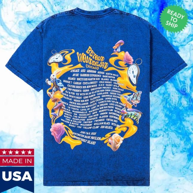 Official Insomniac BW Chicago Scenic Lineup Tie Dye S/S Tshirt