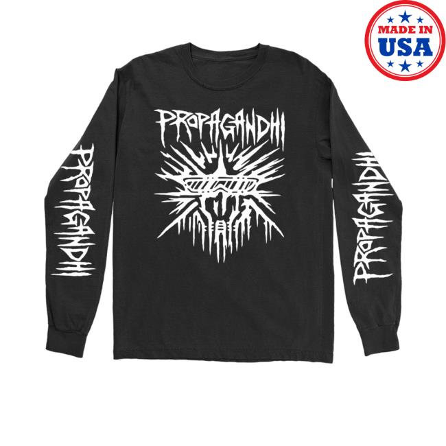 Propagandhi Merch Buster Skull Black Crewneck Sweatshirt