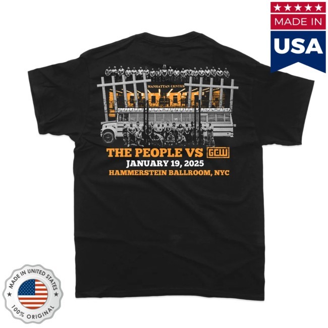 The People Vs Gcw Event Shirt GCW Merch