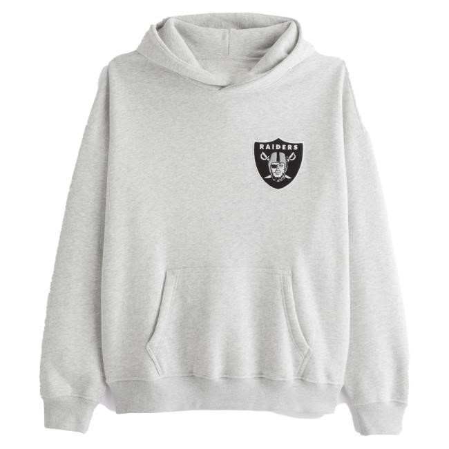 Official Abercrombie And Fitch Clothing Las Vegas Raiders Graphic Hoodies NFL by Abercrombie