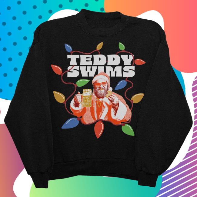 Official Teddy Swims Merch Store Teddy Kegsmas Attractive Hoodie TeddySwims
