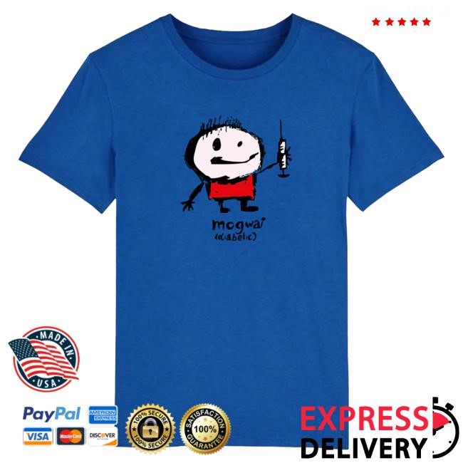 Mogwai Diabetic | Blue T Shirt