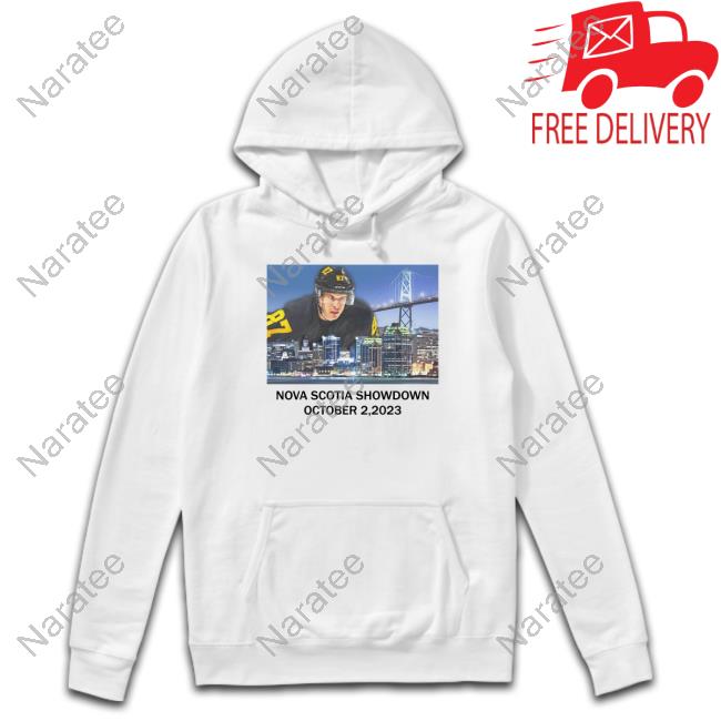 Framewort Husa Store Sidney Crosby Nova Scotia Showdown October 2 2023 Long Sleeve Tee Pittsburgh Penguins
