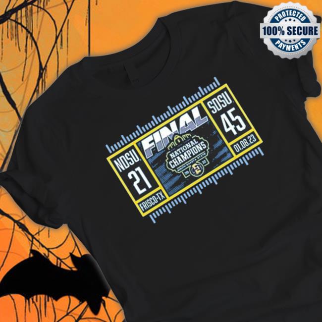 South Dakota State 2022 National Champions Ndsu Vs Sdsu Final Scoreboard shirt