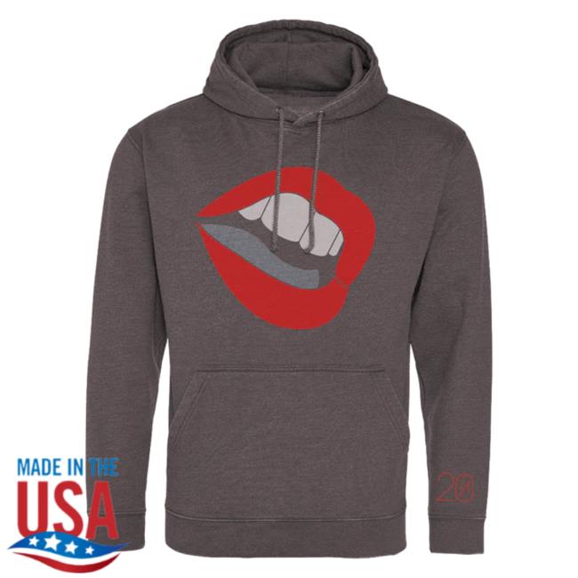 Kylie Merch Can't Get You Out Of My Head Lips Hooded Sweatshirt