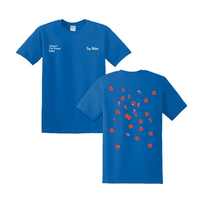 Official Faye Webster Merch Faye Webster I Know I'm Funny haha [ROYAL BLUE] Top Shirt Kf-Merch