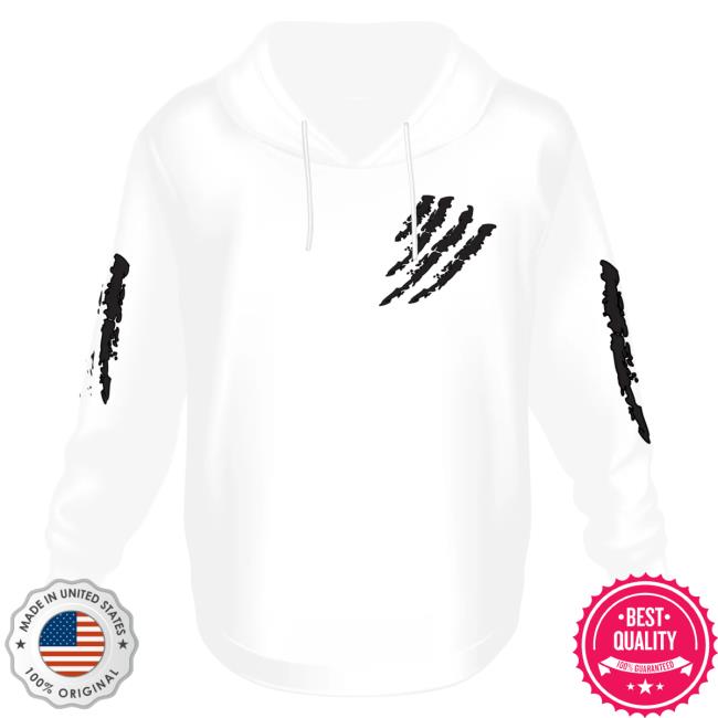 Official 6ix9ine Merch Store Tekashi 6Ix9ine White Crewneck Tata Claw Black