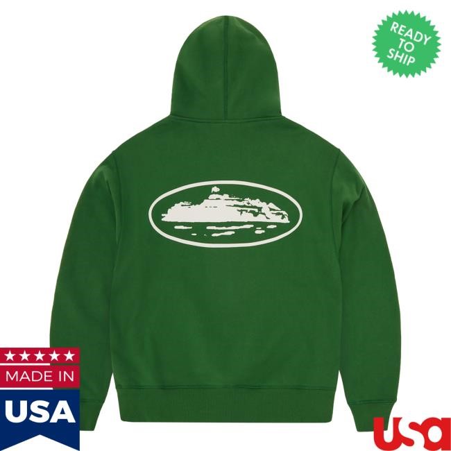 Official Corteiz Island Zip Hoodie [Green]