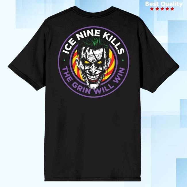 Official Ice Nine Kills Merch Store Psychos Only Grin Will Win Tshirt Ice Nine Kills Clothing Shop Ink Merch IceNineKills