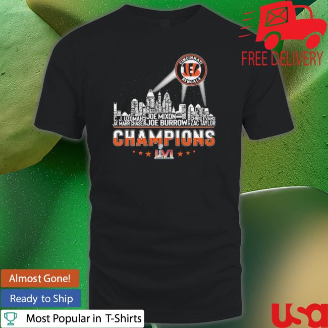 Cincinnati Bengals Skyline Super Bowl Champions Shirts