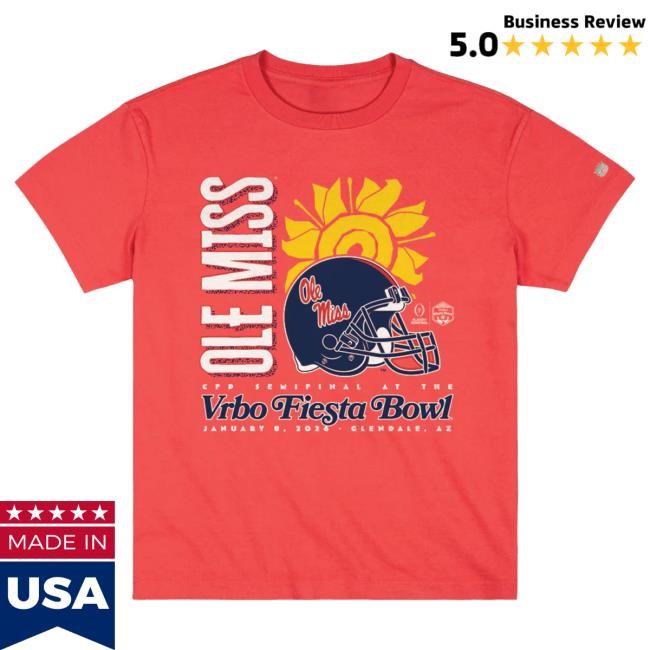 Official Ole Miss Rebels NCAA Football NCAA Fiesta Bowl Tee 2026