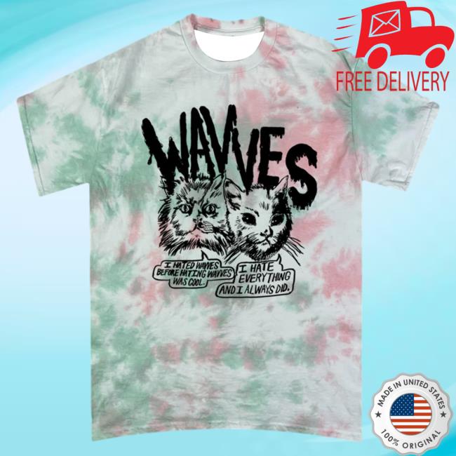 Official Hello Merch Wavves Cool Cats Tie-Dye Attractive Shirt HelloMerch