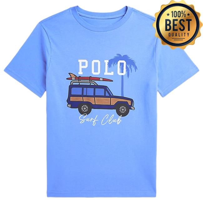 Ralphlauren Car-Print Cotton Jersey Shirt