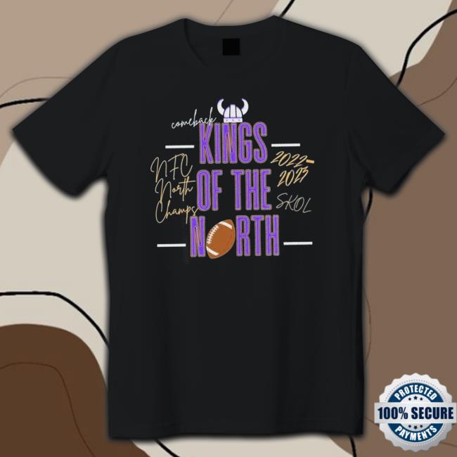 Minnesota Vikings King of the North 2022-2023 NFC North Champs Skol Hooded Sweatshirt