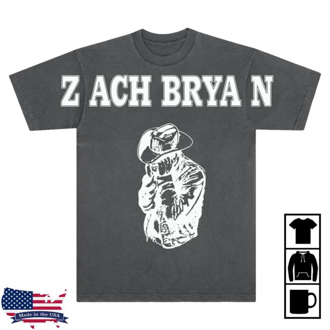 Official Zach Bryan Merch Store Shop Zach Bryan Buckeye Tee - Pepper