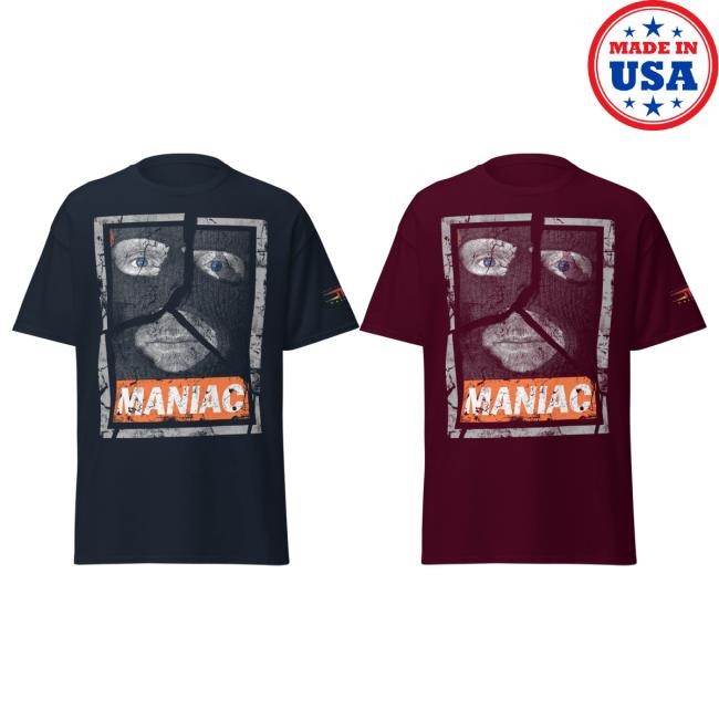 Official Tna Merch Eric Young "Maniac" New Shirt Official Tna Merch Eric Young "Maniac" Tees