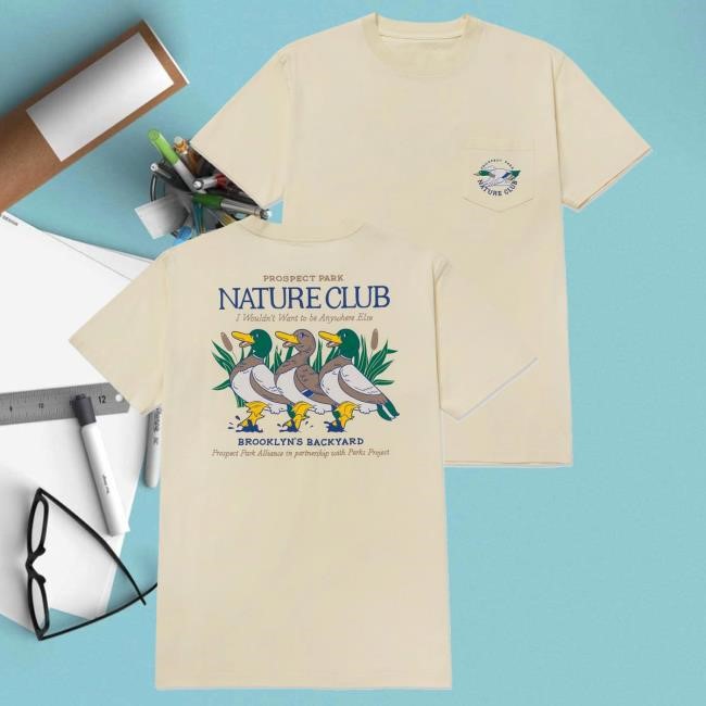 Prospect Park Alliance X Parks Project Nature Club Pocket New T-Shirt Parks Project Apparel Shop