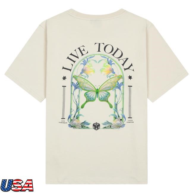 Butterfly Live Today T Shirt Tomorrowland Official Merch Store Shop