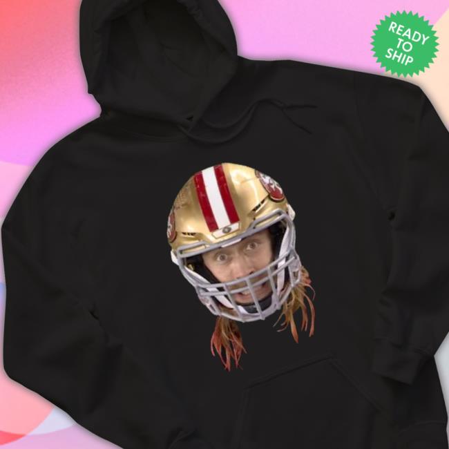 Official George Kittle San Francisco Football Sports Face Hooded Sweatshirt Official George Kittle San Francisco Football Sports Face T-shirt