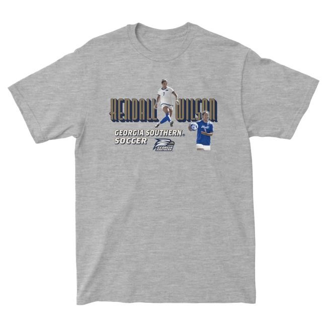 Official NIL Georgia Southern Merch Sport Grey Illustrated Top Shirt GeorgiaSouthern