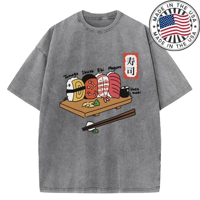 Tokyo-Tiger Delicious Sushi Washed Shirt