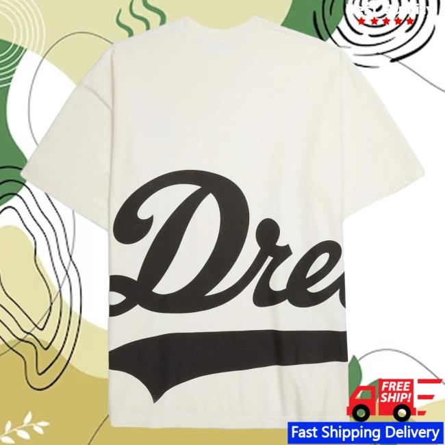 Official Dreamville Merch Jumbo Classic Logo Sweatshirts White/Black Dreamville Records
