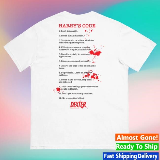 Official Paramount Shop Dexter Harry's Code Unisex Tshirt