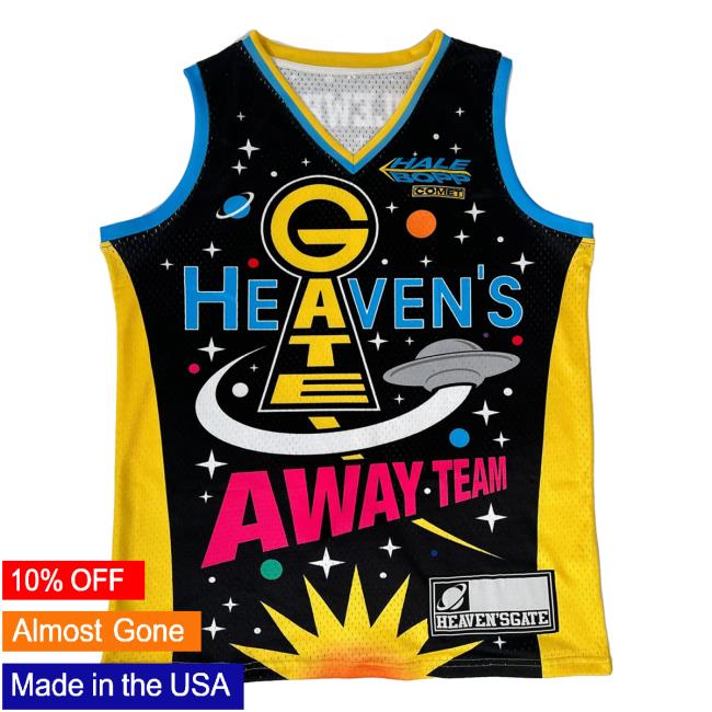Official The Good Shirts Heaven's Gate Away Team Basketball Jersey T-Shirts