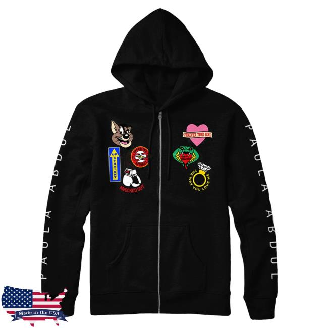 Official Paula Abdul New Patch Zip Up Hoodies