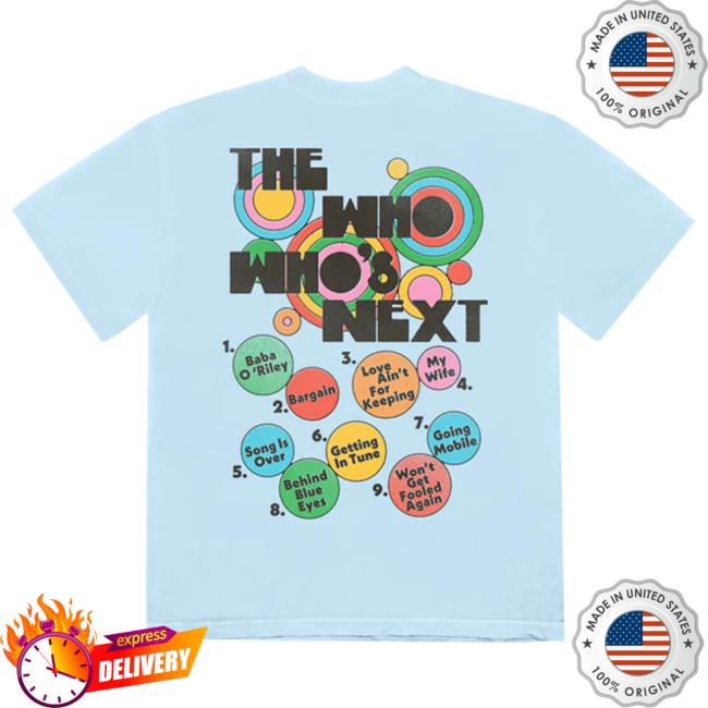 The Who Band Who's Next Circles Tee Shirt Who's Next Circles Tee