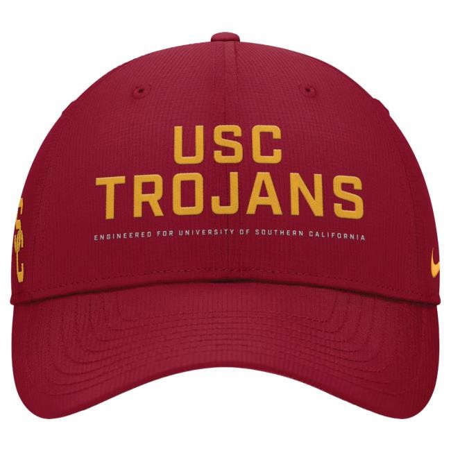 USC Trojans Nike Cardinal SC Engineered Sideline Gameday Structured Adjustable Hat USC Bookstores Officical