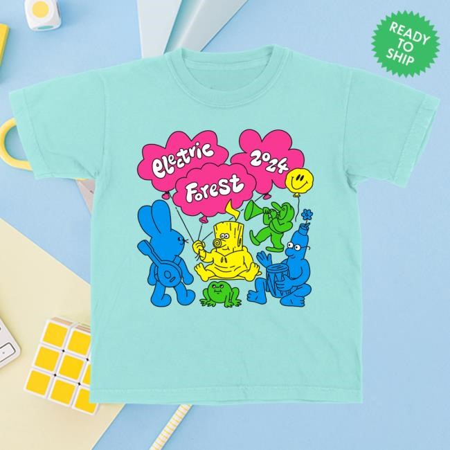 Official Electric Forest Merch Balloons Youth Attractive Shirt
