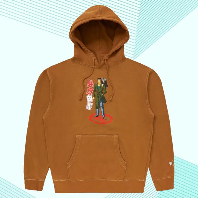 Official Hypland Clothing Merch Store Hypland Yyh Toguro Bros Hooded Sweatshirt (Brown)