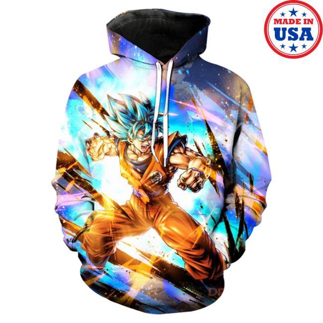 New Dragon Ball Z Long Sleeve T Shirt SSJB Goku 3D