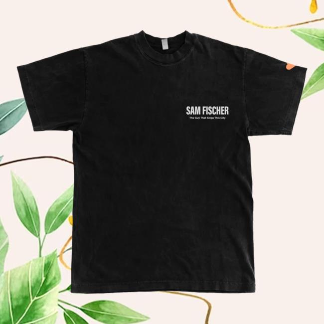 Sam Fischer This City Us Tour T Shirt Black SamFischer